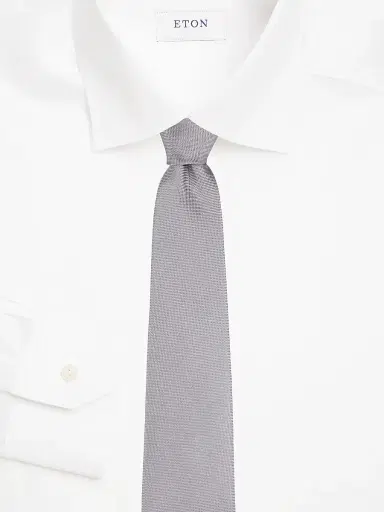 Eton Men's Solid Silk Tie | Thumbnail 2