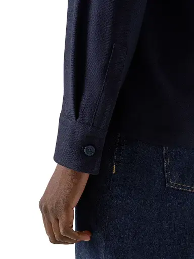 Eton Men's Wool-Cashmere Overshirt - Blue - Size XXL | Thumbnail 5 Eton Men's Wool-Cashmere Overshirt - Blue - Size XXL | Thumbnail 5