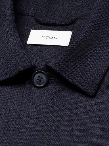 Eton Men's Wool-Cashmere Overshirt - Blue - Size XXL | Thumbnail 6 Eton Men's Wool-Cashmere Overshirt - Blue - Size XXL | Thumbnail 6