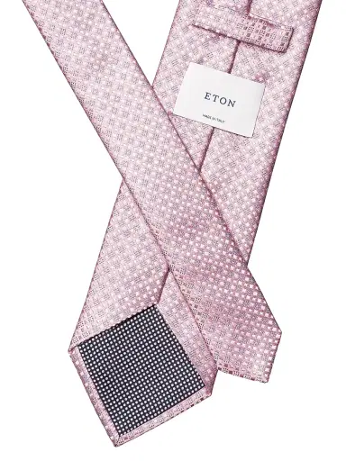 Eton Men's Micro-Geometric Silk Tie | Thumbnail 3 Eton Men's Micro-Geometric Silk Tie | Thumbnail 3
