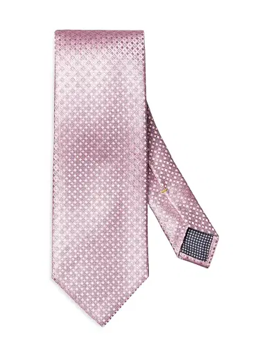 Eton Men's Micro-Geometric Silk Tie | Thumbnail 1 Eton Men's Micro-Geometric Silk Tie | Thumbnail 1