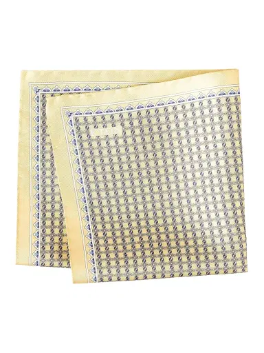 Eton Men's Micro-Geometric Print Silk Pocket Square | Thumbnail 1 Eton Men's Micro-Geometric Print Silk Pocket Square | Thumbnail 1