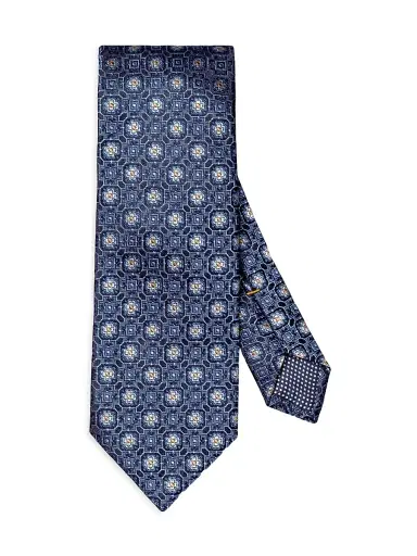 Eton Men's Medallion Silk Tie | Thumbnail 1 Eton Men's Medallion Silk Tie | Thumbnail 1