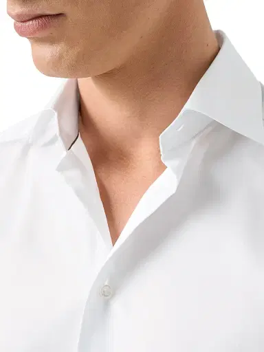 Eton Men's Contemporary-Fit Elevated Twill Dress Shirt - White - Size 18 | Thumbnail 5