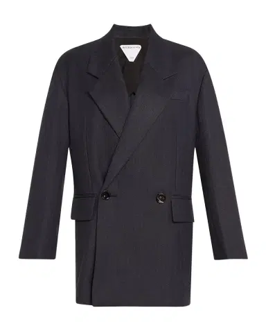 Bottega Veneta Subtle Stripe Double-Breasted Wool Jacket | Thumbnail 3 Bottega Veneta Subtle Stripe Double-Breasted Wool Jacket | Thumbnail 3
