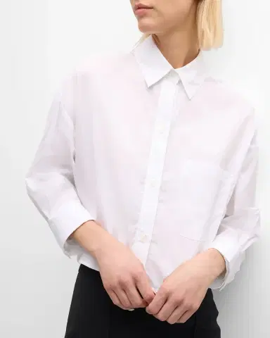 TWP Soon To Be Ex Superfine Cotton Button-Front Shirt | Thumbnail 7 TWP Soon To Be Ex Superfine Cotton Button-Front Shirt | Thumbnail 7