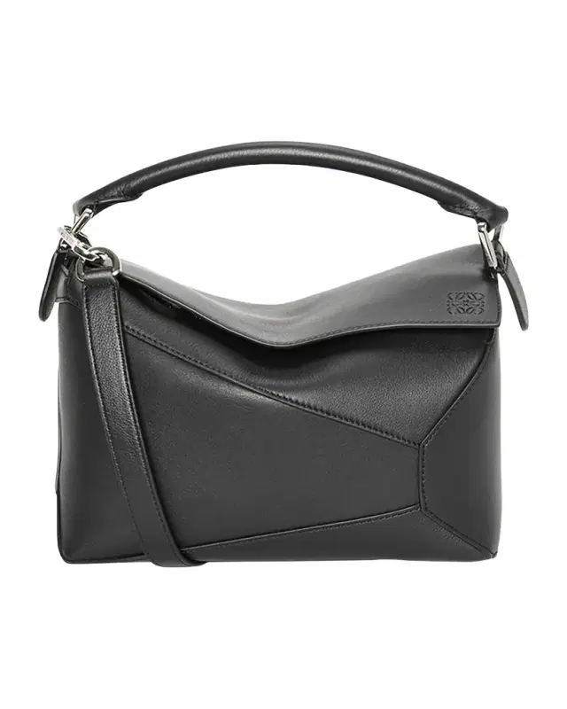 Loewe Puzzle Edge Small Top-Handle Bag in Leather