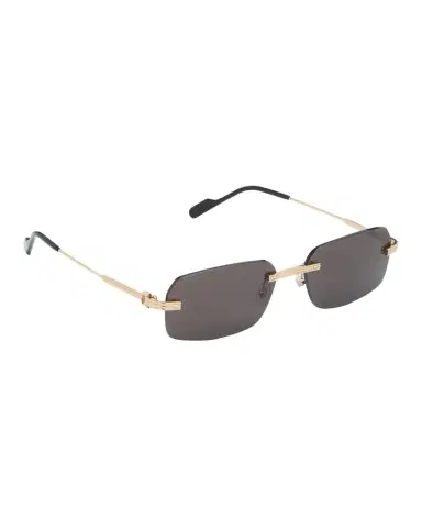 Cartier Men 's Rimless Metal Rectangle Sunglasses | Thumbnail 1