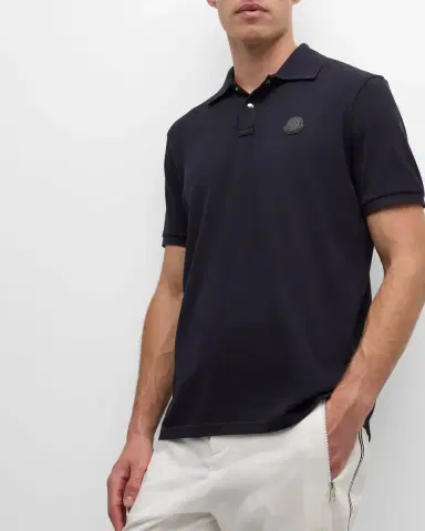 Moncler Men's Small Logo Polo Shirt | Thumbnail 6 Moncler Men's Small Logo Polo Shirt | Thumbnail 6