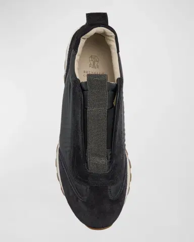 Brunello Cucinelli Monili Laceless Trainer Sneakers | Thumbnail 5