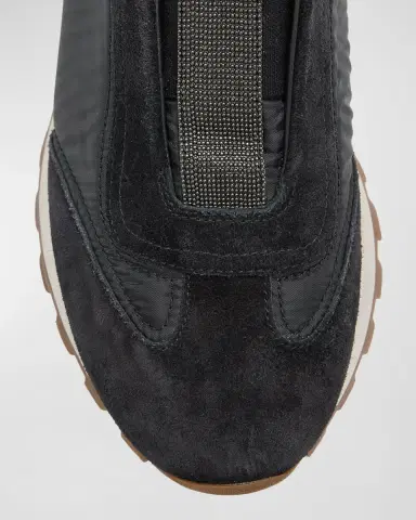 Brunello Cucinelli Monili Laceless Trainer Sneakers | Thumbnail 6