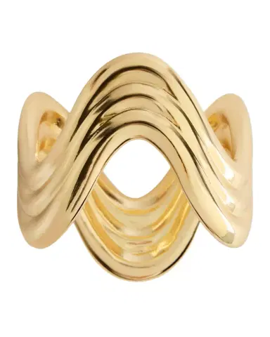 L 'Objet Gold-Tone Ripple Napkin Rings Jewels, Set of 4 | Thumbnail 1