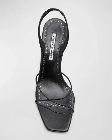 Manolo Blahnik Leather Strappy Slingback Sandals | Thumbnail 5 Manolo Blahnik Leather Strappy Slingback Sandals | Thumbnail 5