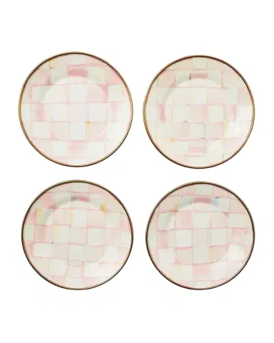 MacKenzie-Childs Rosy Check Appetizer Plates | Thumbnail 1 MacKenzie-Childs Rosy Check Appetizer Plates | Thumbnail 1