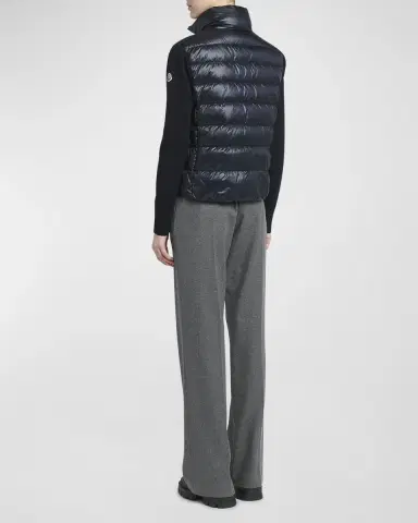Moncler Lightweight Wool Puffer Cardigan | Thumbnail 6 Moncler Lightweight Wool Puffer Cardigan | Thumbnail 6