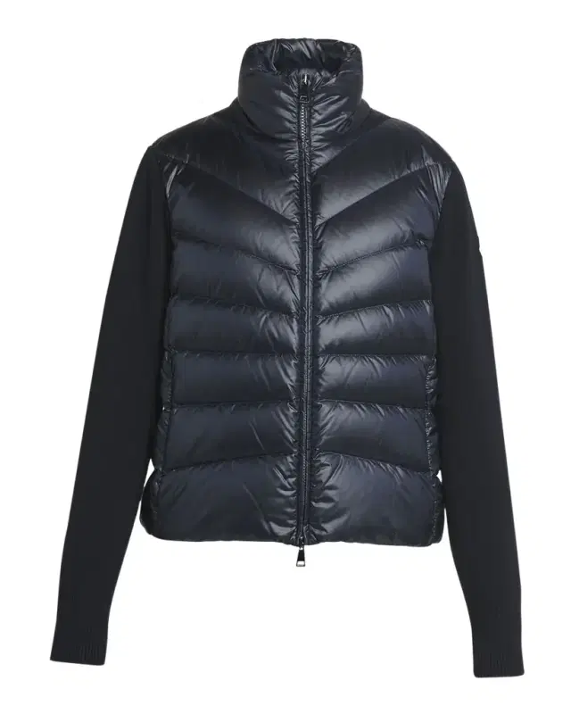 Moncler Lightweight Wool Puffer Cardigan