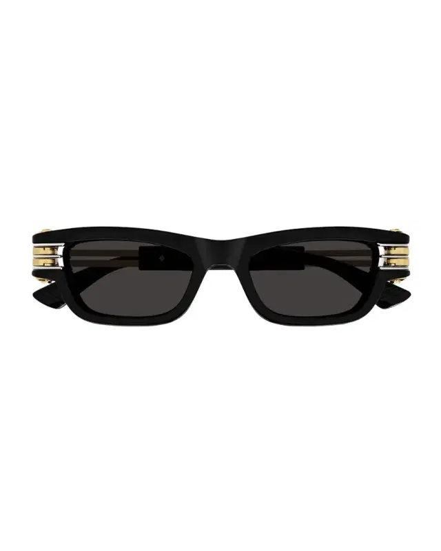 Bottega Veneta Bolt Plastic Rectangle Sunglasses
