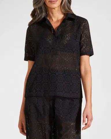Vilebrequin Embroidered Cotton Polo | Thumbnail 2 Vilebrequin Embroidered Cotton Polo | Thumbnail 2