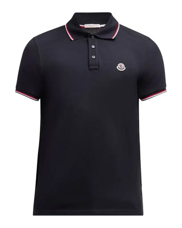 Men's Pique Logo Patch Polo Shirt