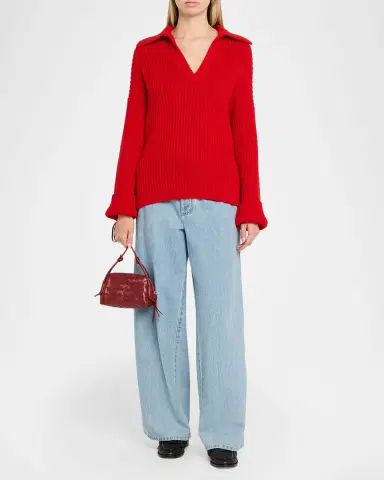 Bottega Veneta Zip Leather Pouch Shoulder Bag | Thumbnail 5