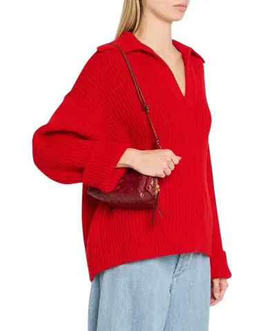 Bottega Veneta Zip Leather Pouch Shoulder Bag | Thumbnail 1