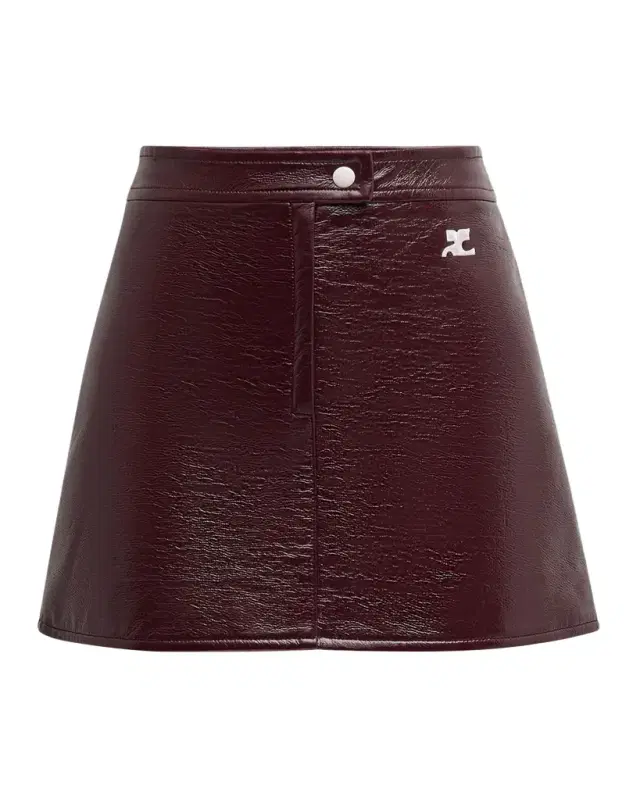 Reedition Vinyl Mini Skirt