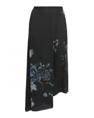 Giorgio Armani Floral Print Silk Wrap-Effect Midi Skirt | Thumbnail 1 Giorgio Armani Floral Print Silk Wrap-Effect Midi Skirt | Thumbnail 1