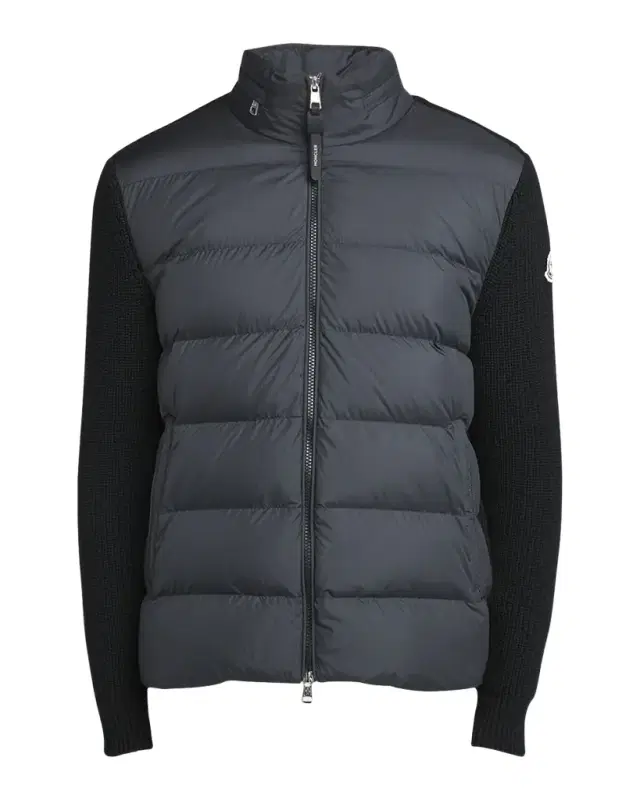 Moncler Men 's Wool Knit Padded Jacket With Hood