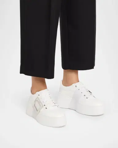 Roger Vivier Viv Skate Leather Buckle Sneakers | Thumbnail 2 Roger Vivier Viv Skate Leather Buckle Sneakers | Thumbnail 2