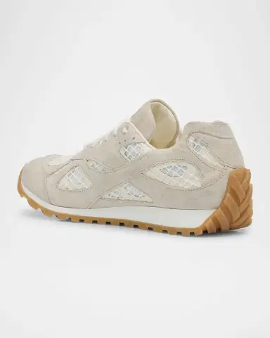 Bottega Veneta Orbit Suede Mesh Runner Sneakers | Thumbnail 4