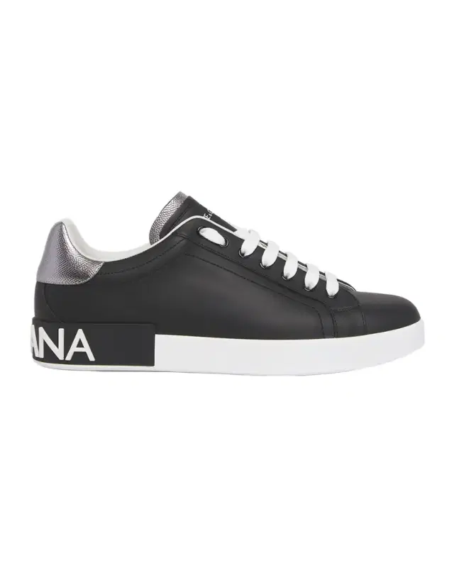 Dolce & Gabbana Men 's Calfskin Portofino Low-Top Sneakers