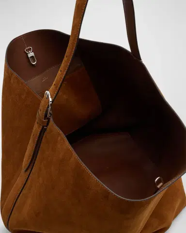TOTEME Large Belted Suede Tote Bag | Thumbnail 3 TOTEME Large Belted Suede Tote Bag | Thumbnail 3