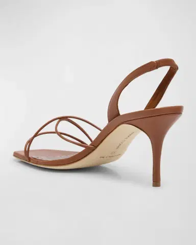 Manolo Blahnik Leather Strappy Slingback Sandals | Thumbnail 4 Manolo Blahnik Leather Strappy Slingback Sandals | Thumbnail 4