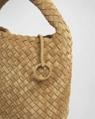 Bottega Veneta Cabat Suede Cashmere Bucket Bag | Thumbnail 5 Bottega Veneta Cabat Suede Cashmere Bucket Bag | Thumbnail 5