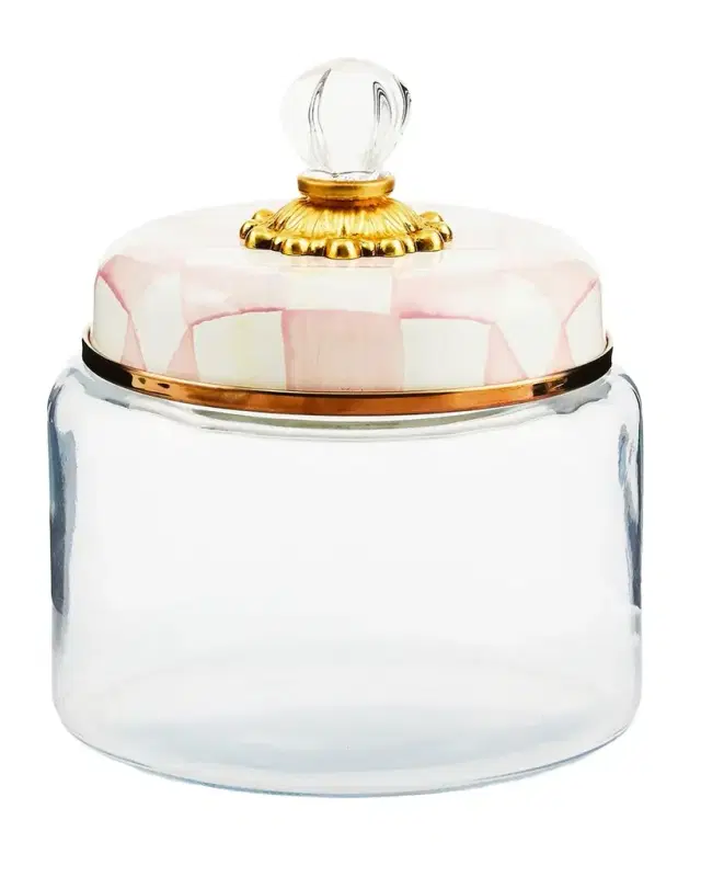 MacKenzie-Childs Rosy Check Kitchen Canister