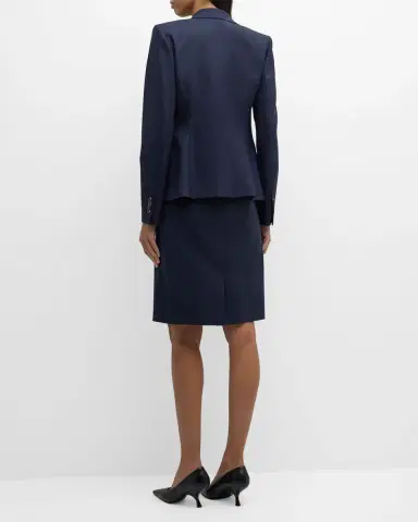 Lafayette 148 New York Sleeveless V-Neck Stretch Wool Dress | Thumbnail 4 Lafayette 148 New York Sleeveless V-Neck Stretch Wool Dress | Thumbnail 4