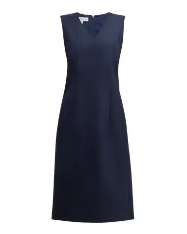 Lafayette 148 New York Sleeveless V-Neck Stretch Wool Dress | Thumbnail 1 Lafayette 148 New York Sleeveless V-Neck Stretch Wool Dress | Thumbnail 1