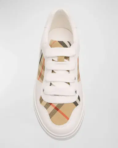 Burberry K1 NOAH LACE UP CHECK SNEAKER | Thumbnail 4