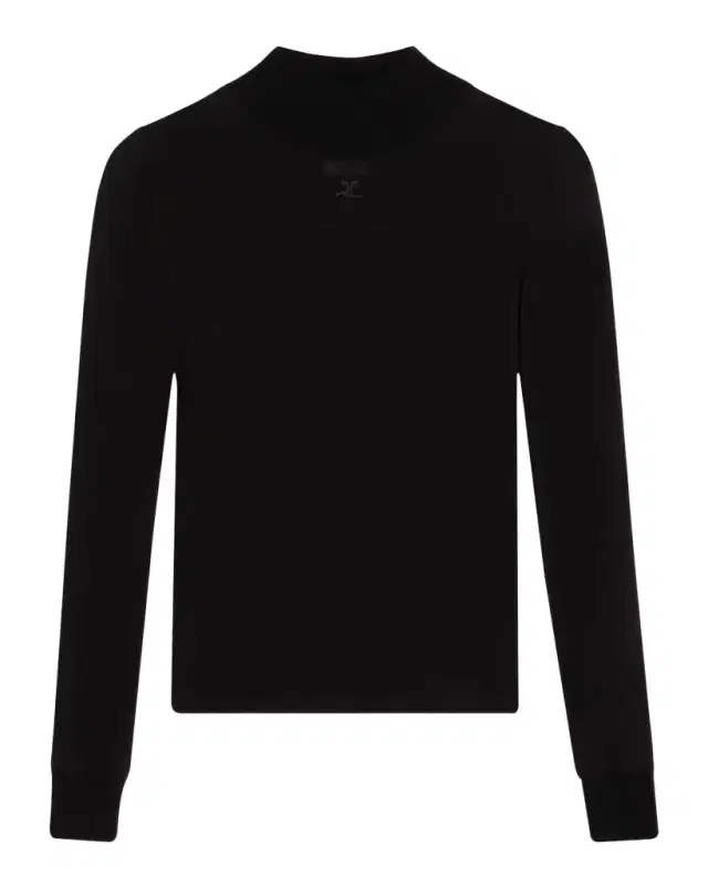 Re-Edition Mock-Neck Long-Sleeve Fitted Top