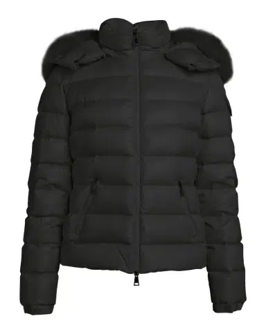 Moncler Badyf Faux Fur-Trimmed Hooded Short Down Jacket | Thumbnail 1