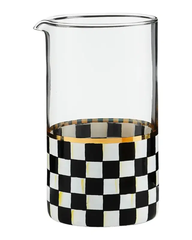MacKenzie-Childs Courtly Check Mixing Glass