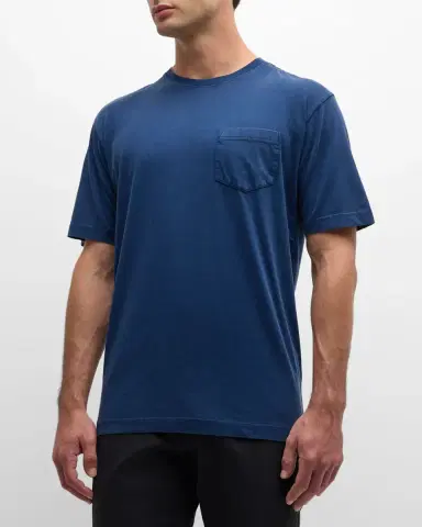 Peter Millar Men's Lava Wash Pocket T-Shirt | Thumbnail 4