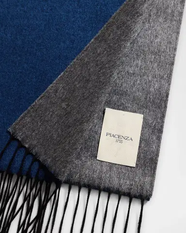PIACENZA 1733 Men's Mirror Silk and Cashmere Double-Faced Scarf | Thumbnail 3