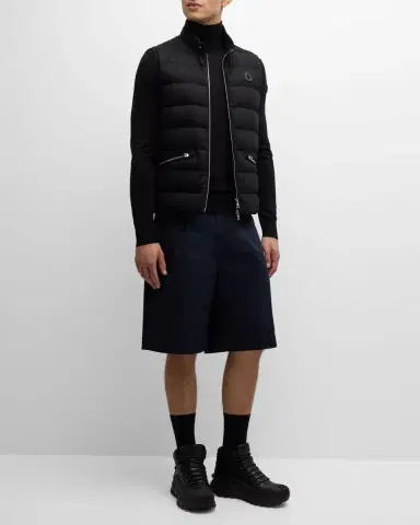 Moncler Men's Solid Wool Turtleneck Sweater | Thumbnail 2