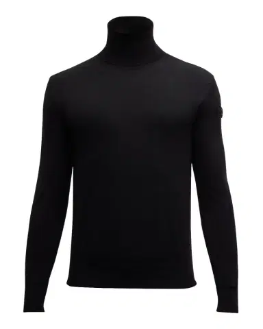 Moncler Men's Solid Wool Turtleneck Sweater | Thumbnail 1
