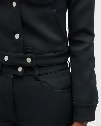 Courrèges Signature Twill Trucker Jacket | Thumbnail 5