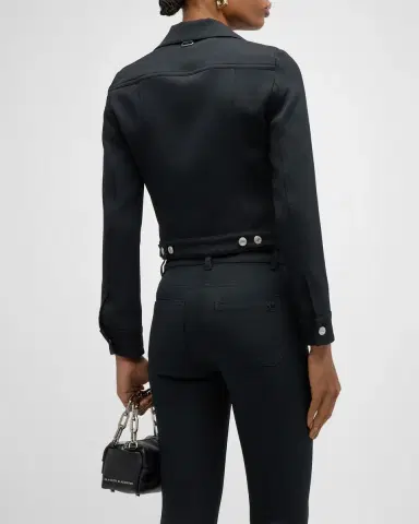 Courrèges Signature Twill Trucker Jacket | Thumbnail 6