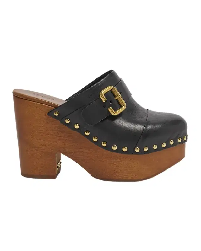 Jeannette Leather Platform Clogs Jeannette Leather Platform Clogs