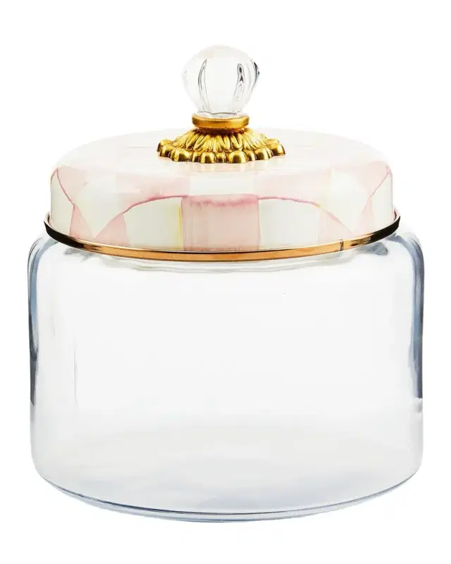 MacKenzie-Childs Rosy Check Kitchen Canister