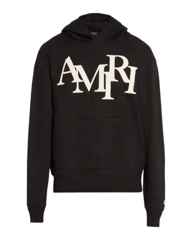 AMIRI Men's Staggered Logo Hoodie | Thumbnail 1 AMIRI Men's Staggered Logo Hoodie | Thumbnail 1